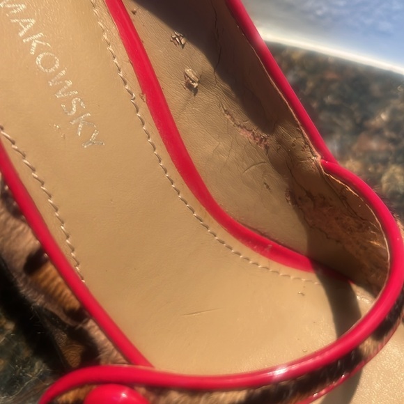 B Makowsky leopard print heels size 8 - Picture 6 of 6